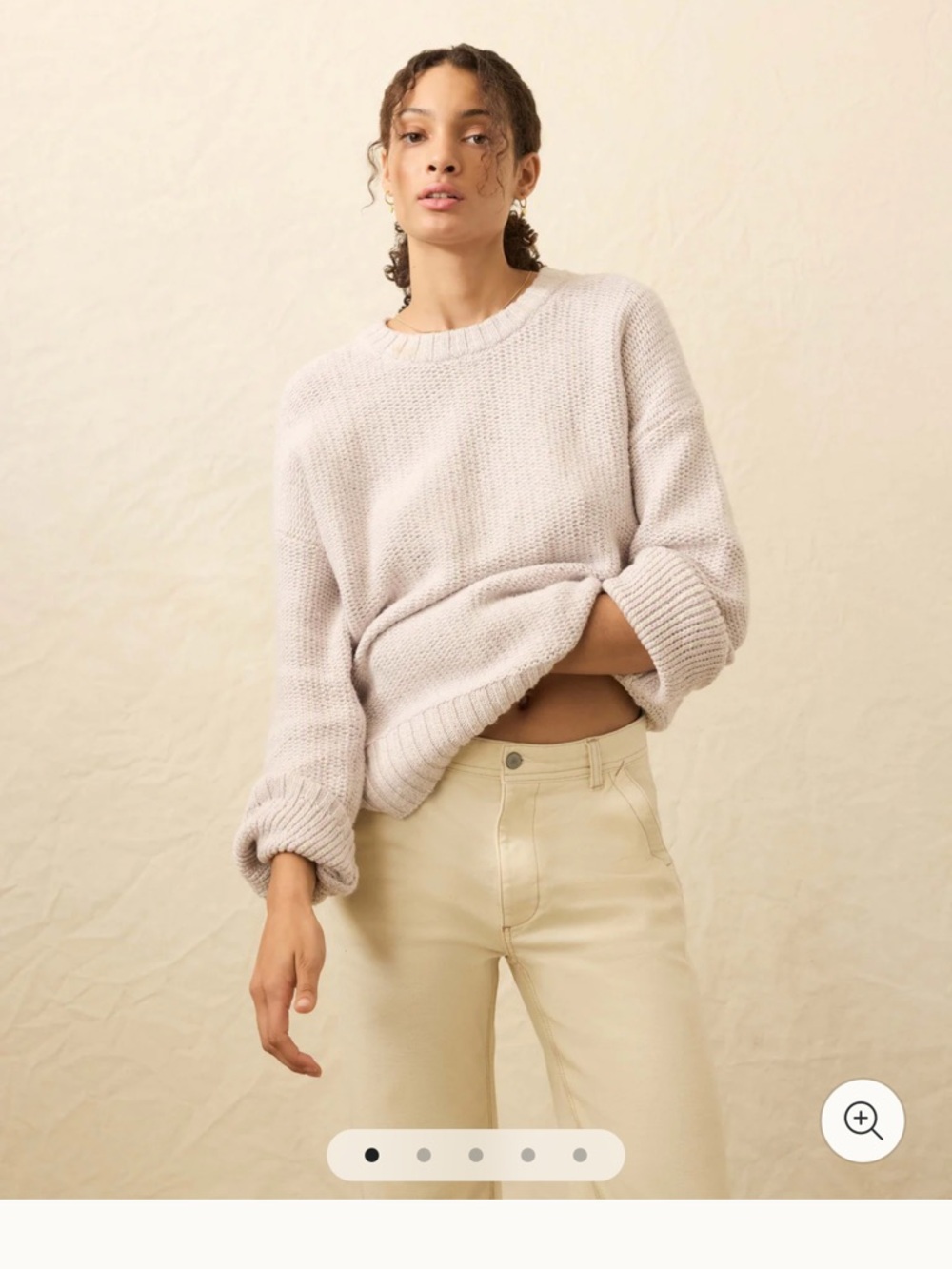 Faherty heirloom cotton relaxed crew sweater